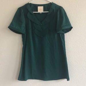 Emerald green ModCloth blouse
